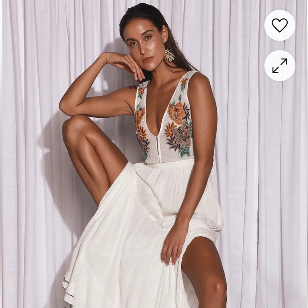 Lulus Embroidered Maxi Dress - Picture 5 of 8